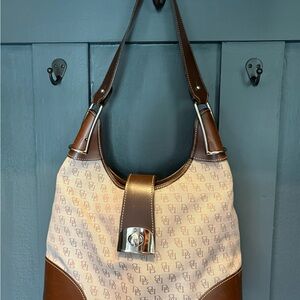 Brown and Tan Designer Women's Bag
